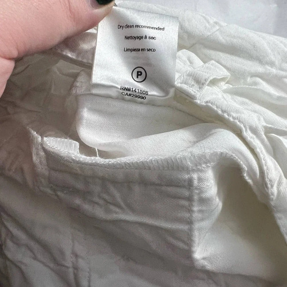 House of Harlow 1960‎ White Cropped Drawstring Pants Size US Small - Picture 11 of 12